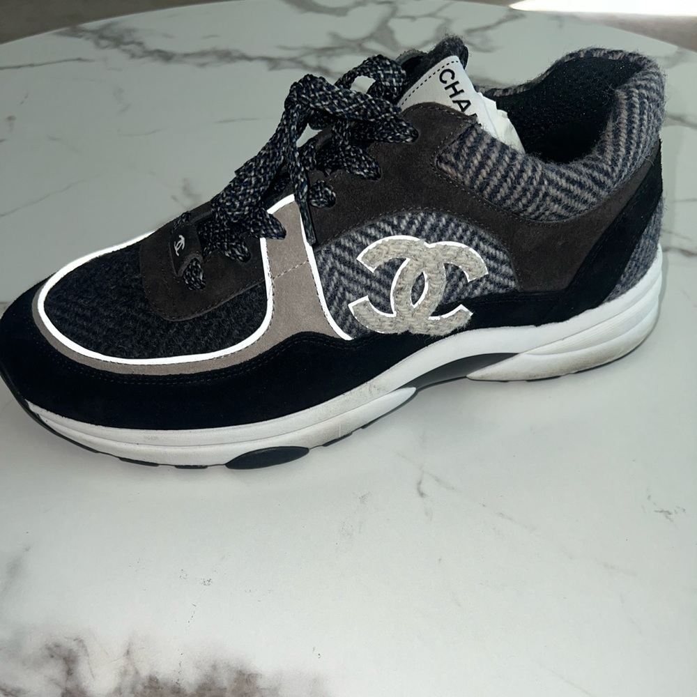 USED Chanel Wool Trainer sz 9.5